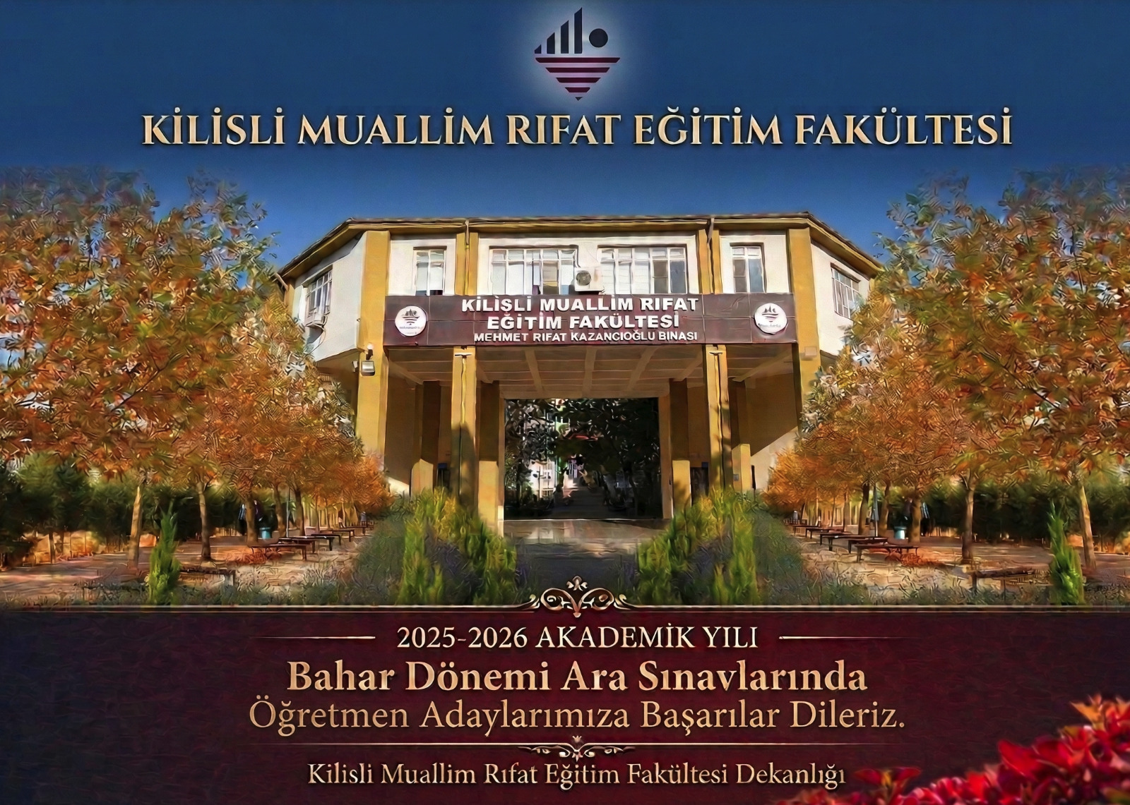 Bahar Dönemi Ara Sınavlarında Öğretmen Adaylarımıza Başarılar Dileriz